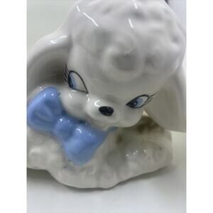 Vintage White Ceramic Lamb Planter Nursery Baby Gift